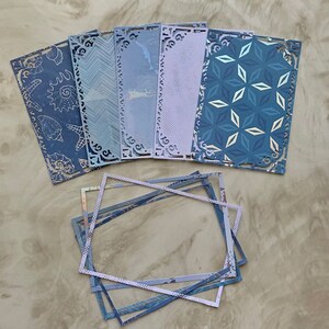 Ensemble de papier pour créer une carte de vœux, des embellissements. Belles coupes dues.