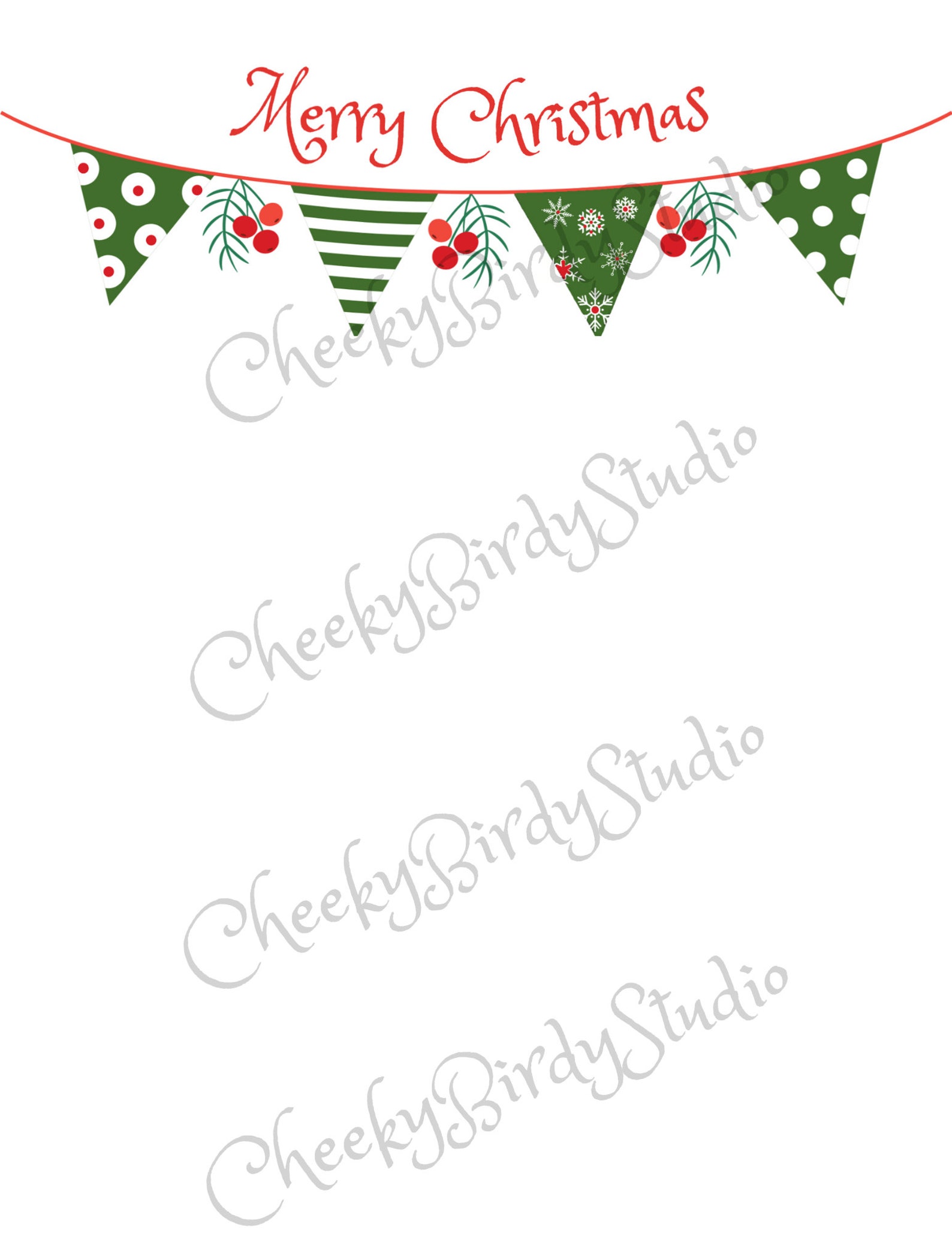 Printable Christmas Stationery Digital Download Instant - Etsy