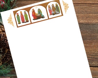 Printable Christmas Stationery Digital Download Instant | Etsy