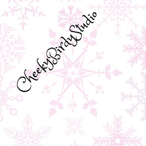 Printable Snowflake Christmas Stationery Digital Download 4 Colors ...