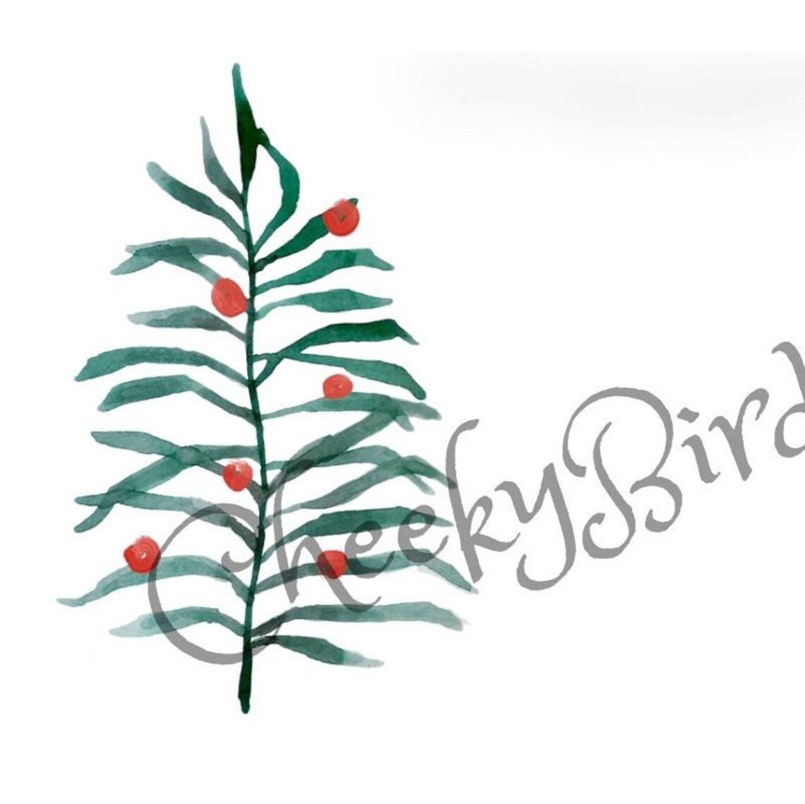 Printable Christmas Stationery Digital Download 2 Pages Instant ...