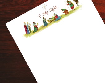 Printable Christmas Stationery Digital Download Nativity - Etsy