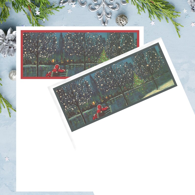 Printable Christmas Stationery Digital Download 2 Pages - Etsy