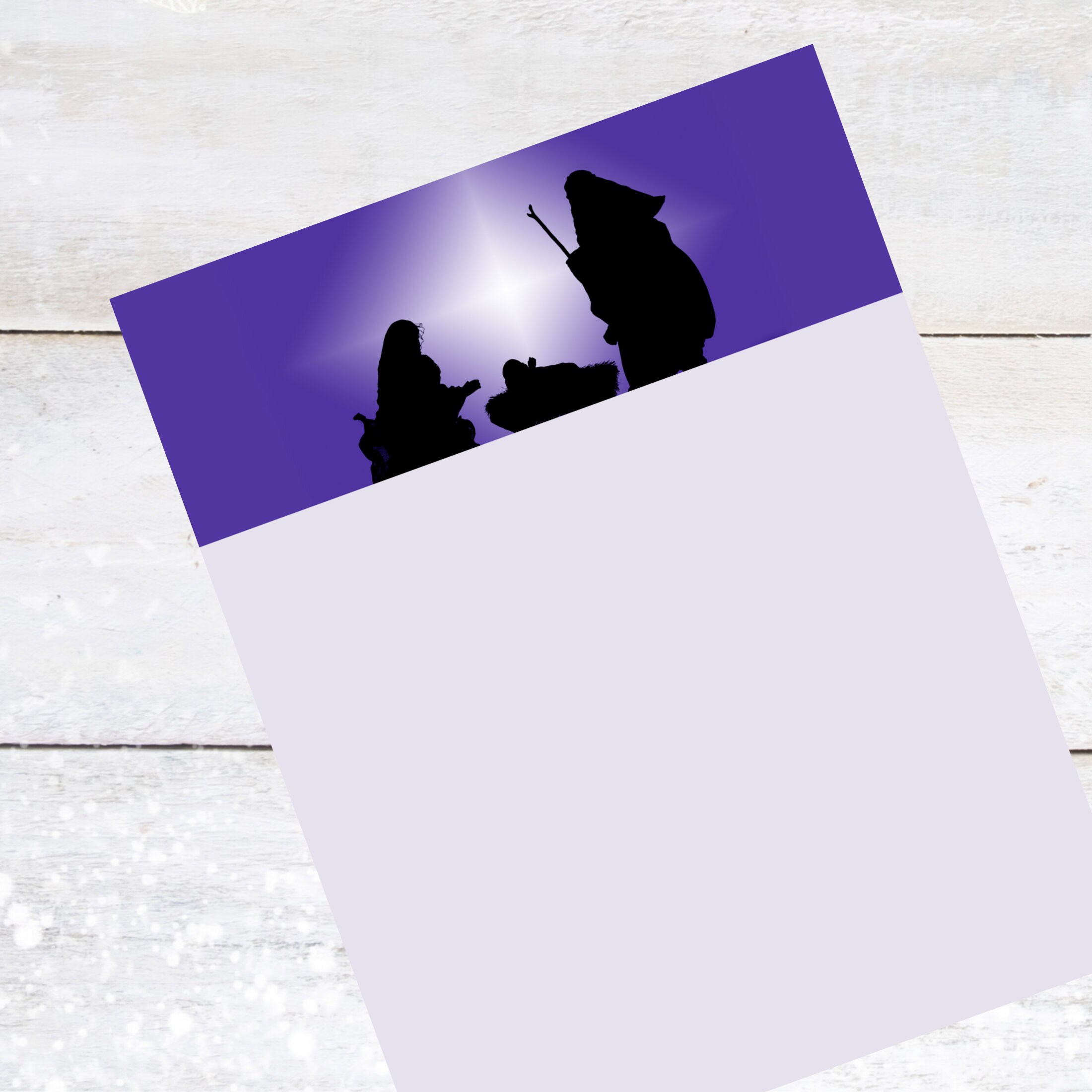 Printable Christmas Stationery Digital Download Nativity Holy Family in ...