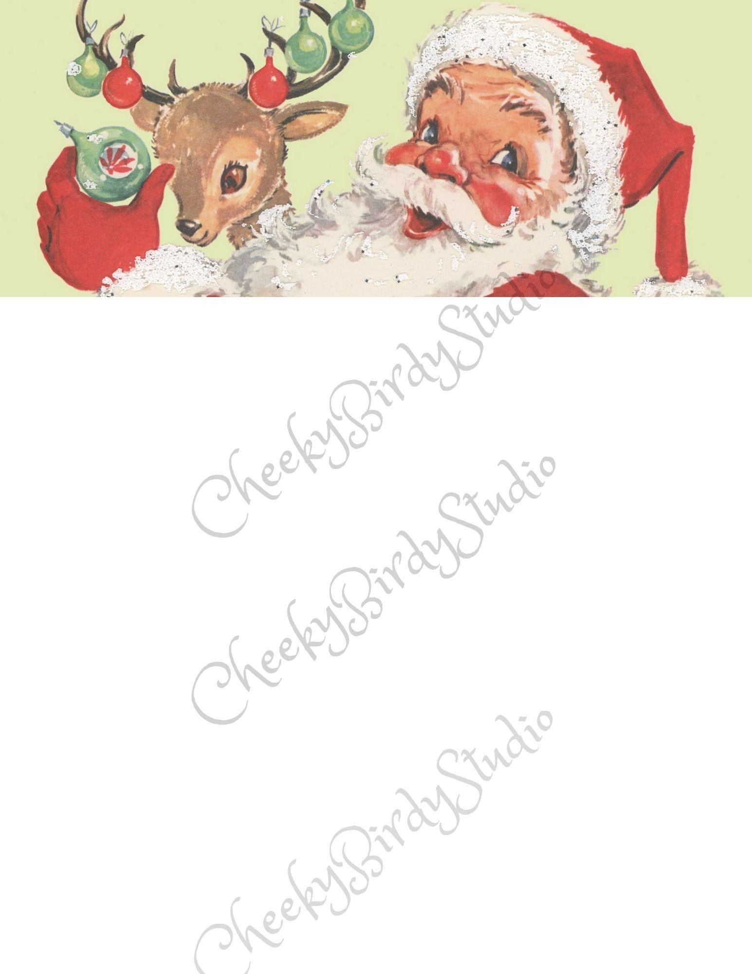 Printable Christmas Stationery Digital Download Instant - Etsy