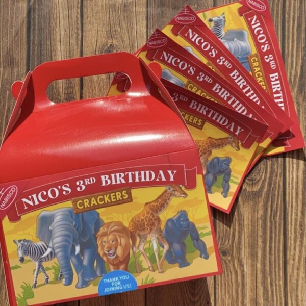 Animal Cracker Box Etsy