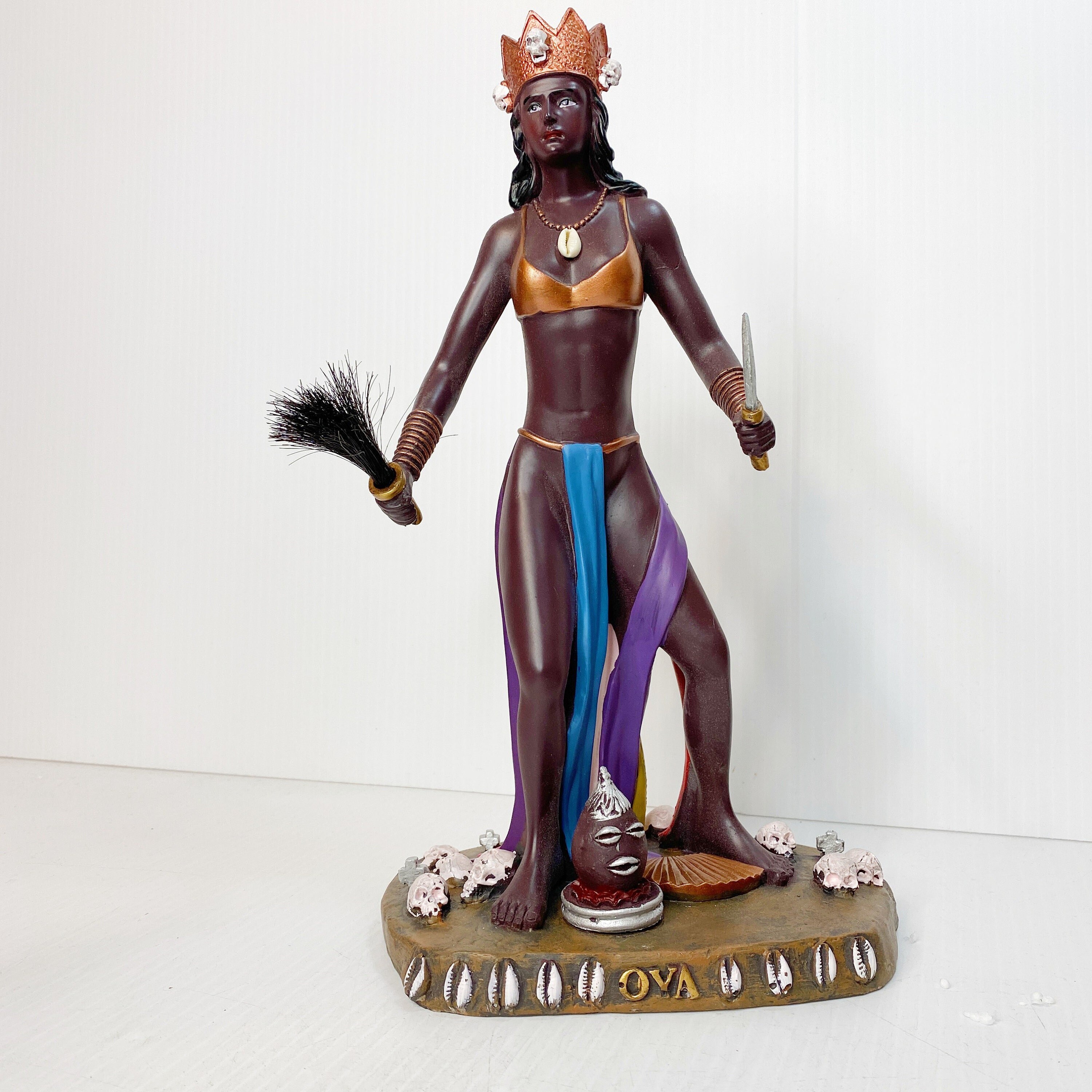 Orisha OYA Statue Orisha Statue Orisha OYA Estatua Santeria Statue