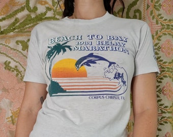 Vintage Beach to Bay Marathon Tee, S