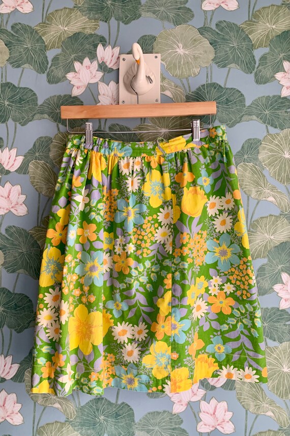 Vintage Sunny Floral Skirt, 31W - image 5