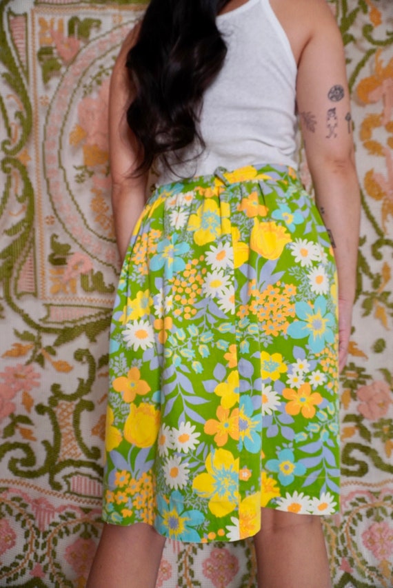 Vintage Sunny Floral Skirt, 31W - image 3