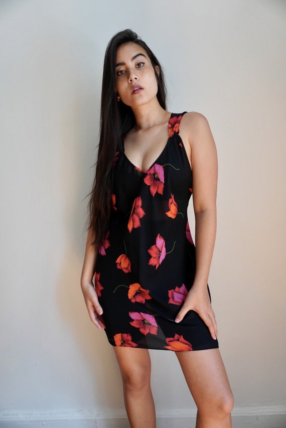 Vintage Sheer Poppy Slip