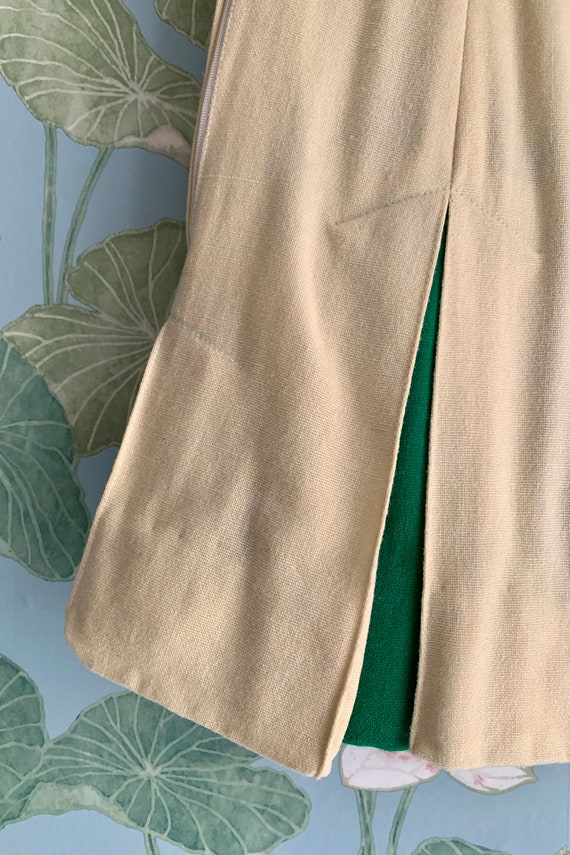 Vintage Emerald Cheerleader Skirt, 24W - image 5