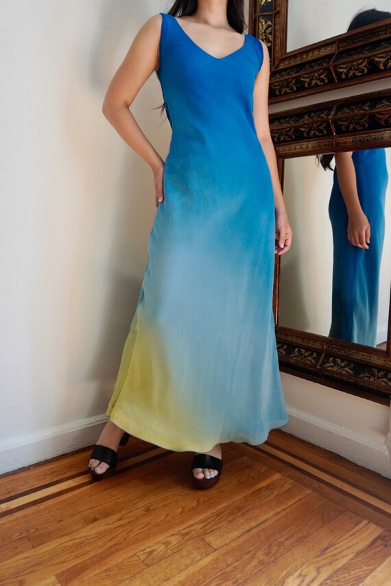 Vintage 1970's Ombre Maxi Dress