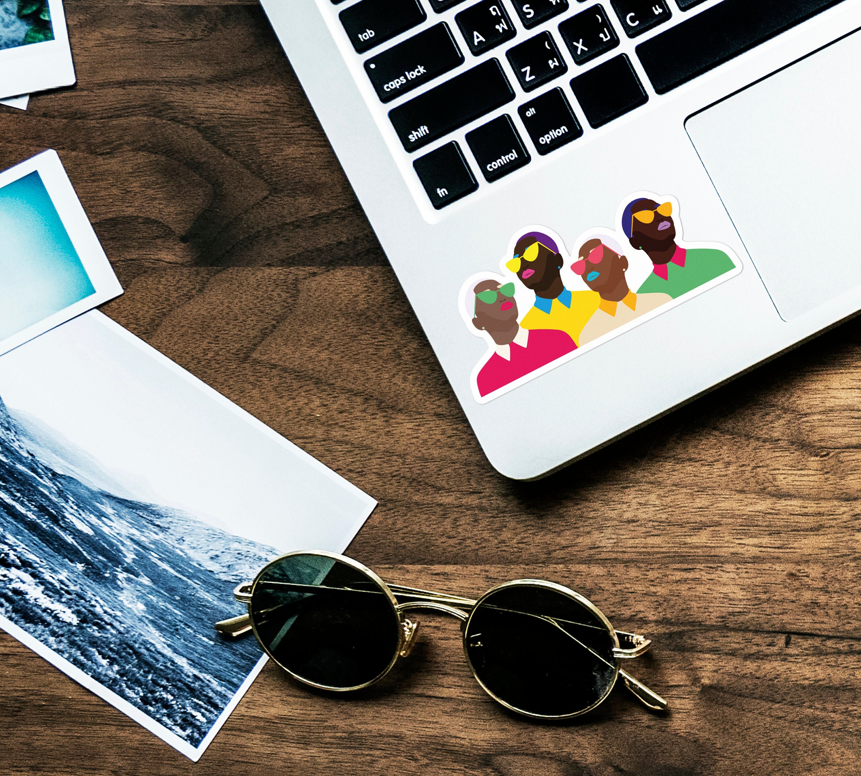 Woman On Computer Sticker Laptop Sticker Black Woman, Feminist Sticker, MacBook Sticker, Melanin ...