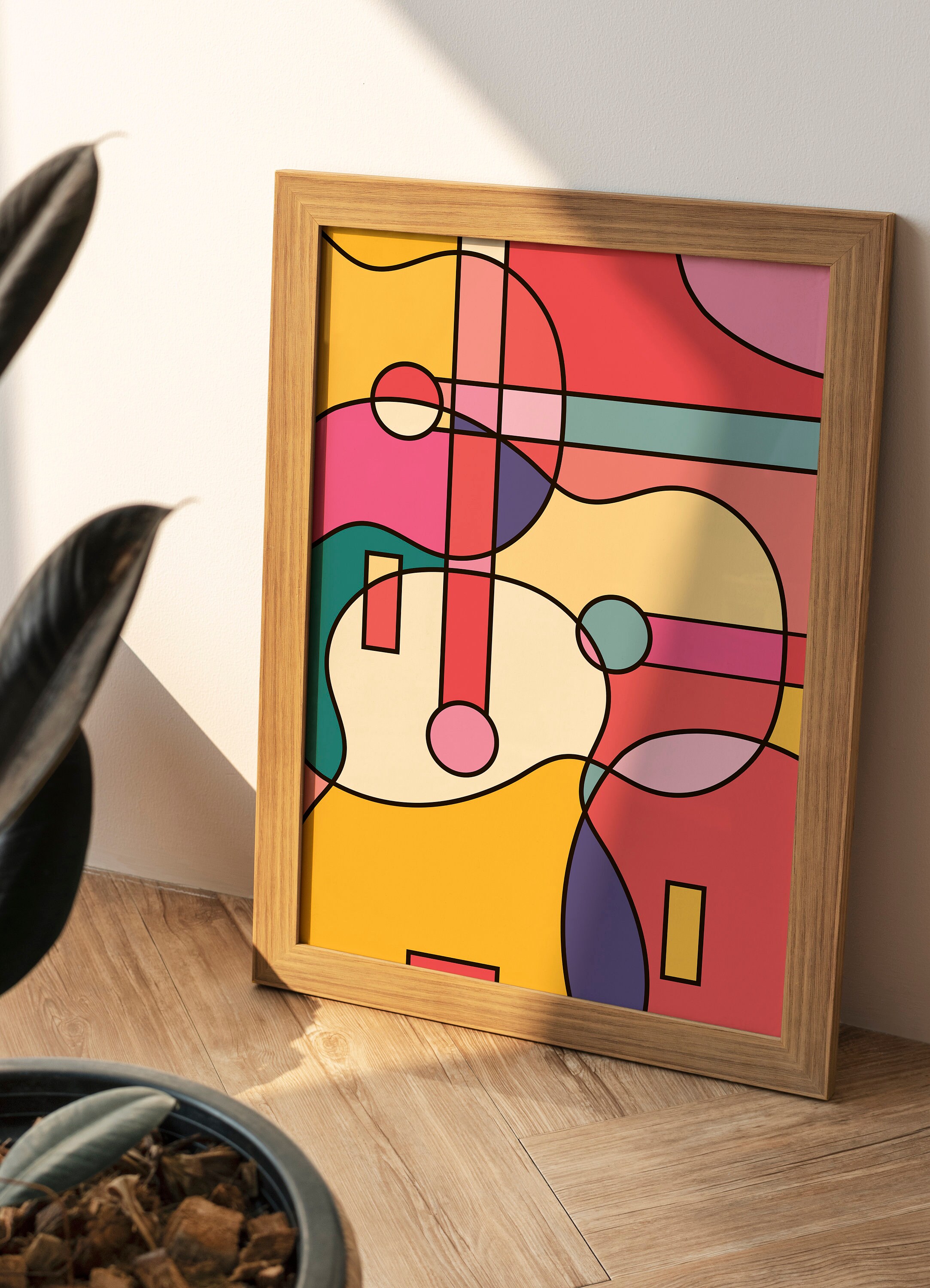 Abstract music poster guitar abstract art music print Etsy