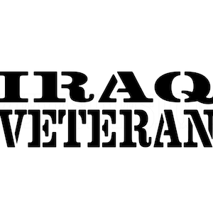 Iraq Veteran, SVG, PNG, JPEG, Cut File image 1