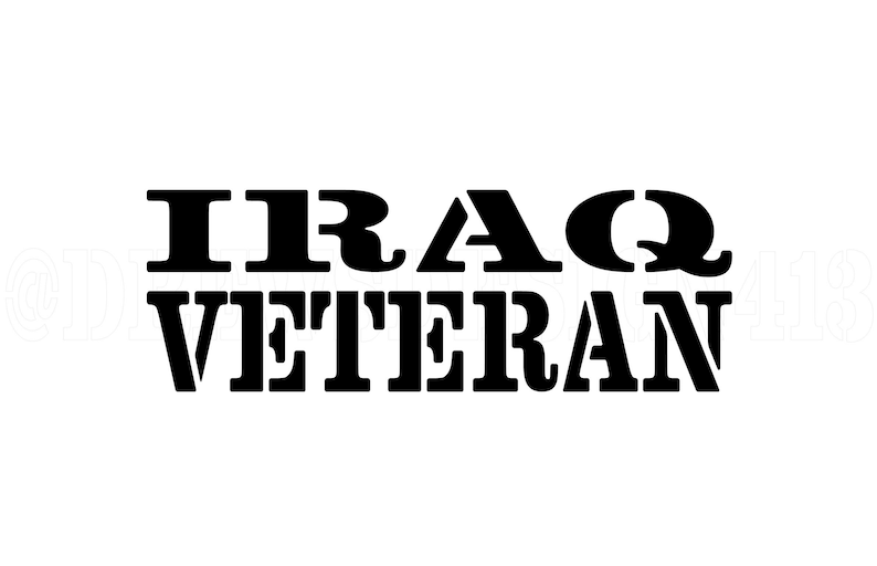 Iraq Veteran, SVG, PNG, JPEG, Cut File image 1