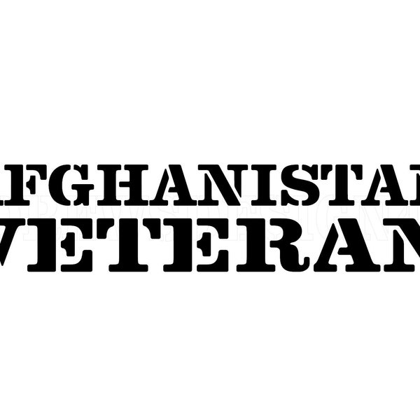 Afghanistan Veteran, SVG, PNG, JPEG, Cut File