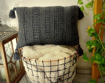 Venice Crochet Pillow Cover Pattern: Tasseled Cushion (PDF Pattern)
