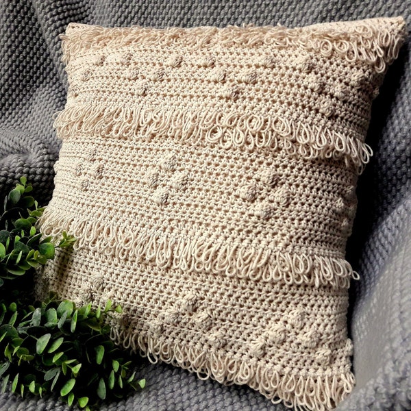 Modèle de coussin au crochet, modèle de coussin au crochet, coussin au crochet, motif au crochet, motif de taie d'oreiller au crochet, coussin au crochet