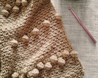Firenze Throw Crochet Pattern: Textured Blanket (PDF Pattern)
