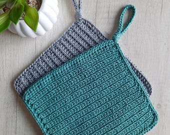 Crochet Potholder Pattern: Easy Kitchen Hot Pad & Trivet (PDF Pattern + Videos), potholders, decor gift