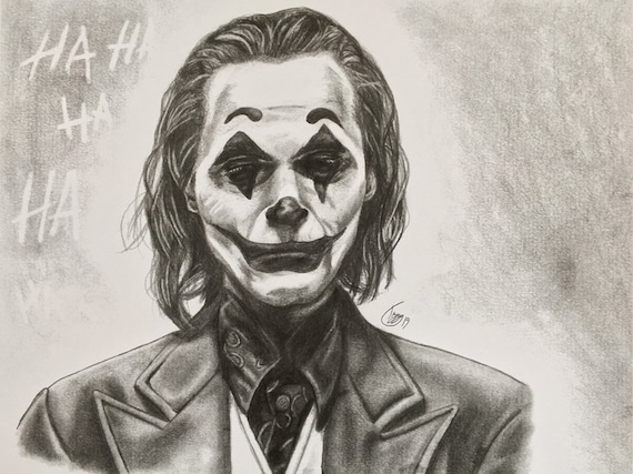 Joker Pencil Drawing Print Joaquin Phoenix 2019 Etsy New Zealand