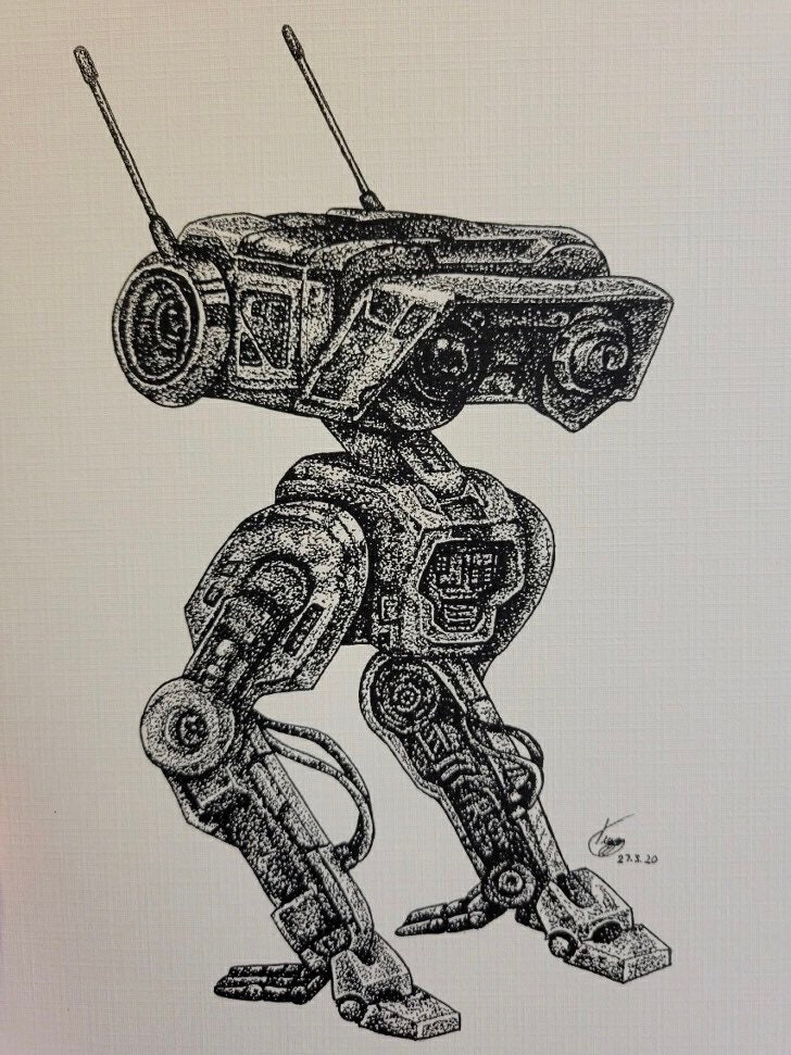 BD-1 | Pen & Ink Stippling | Star Wars Jedi: Fallen Order - Etsy