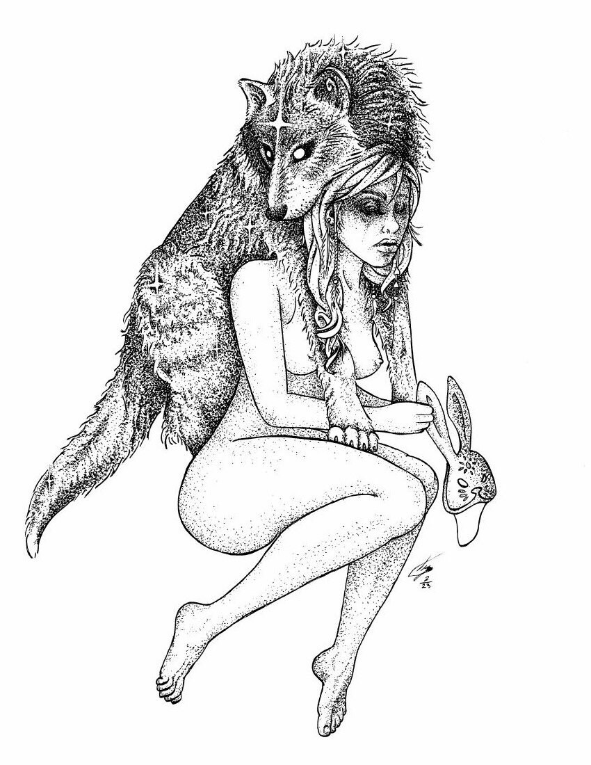 Celestial Bodies | Pen and Ink Stippling - Etsy