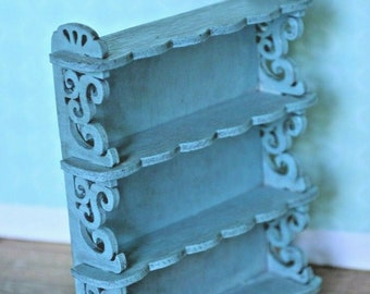 Dollhouse Miniature Bookshelf Display Shelf Handcrafted  1:12 scale