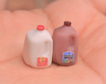 Dollhouse Miniature Milk Gallon 1:12 Chocolate Gallon