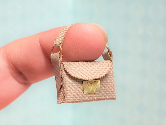 Designer purse miniature for doll
