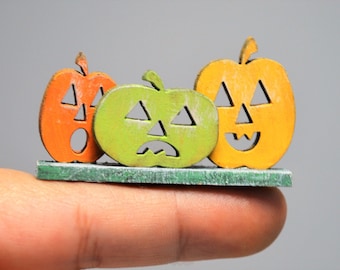 Miniature Dollhouse Pumpkin Fall Halloween Mini Home Decor 1:12 Scale