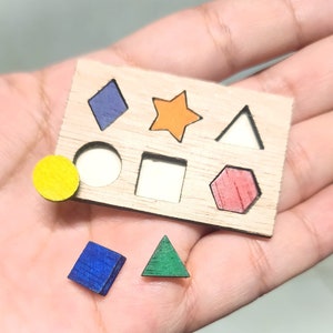 Miniature Dollhouse Puzzle 1:6 Scale Mini Toy