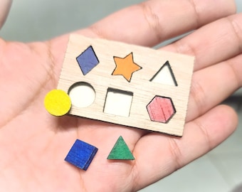 Miniature Dollhouse Puzzle 1:6 Scale Mini Toy