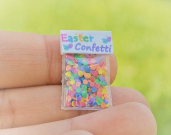 Dollhouse Miniature Confetti Easter  1:12 Scale