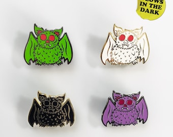Glow in the dark Bat Enamel Pin