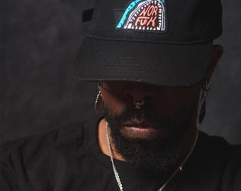 NFK SHARK HAT | black canvas baseball cap