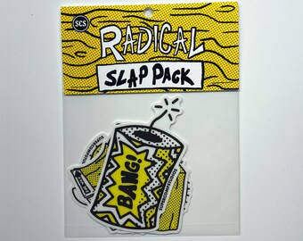 Radical SlapPack Sticker Pack | 3 vinyl stickers, die-cut sticker, illustration, vinyl, sticker art