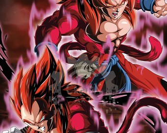 Vegito Blue Evolution & Gogeta 4 Limit Breaker Poster for Sale by