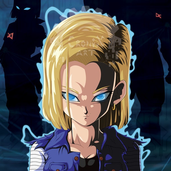 Artificial Terror-Android 18/DragonBall Poster A4