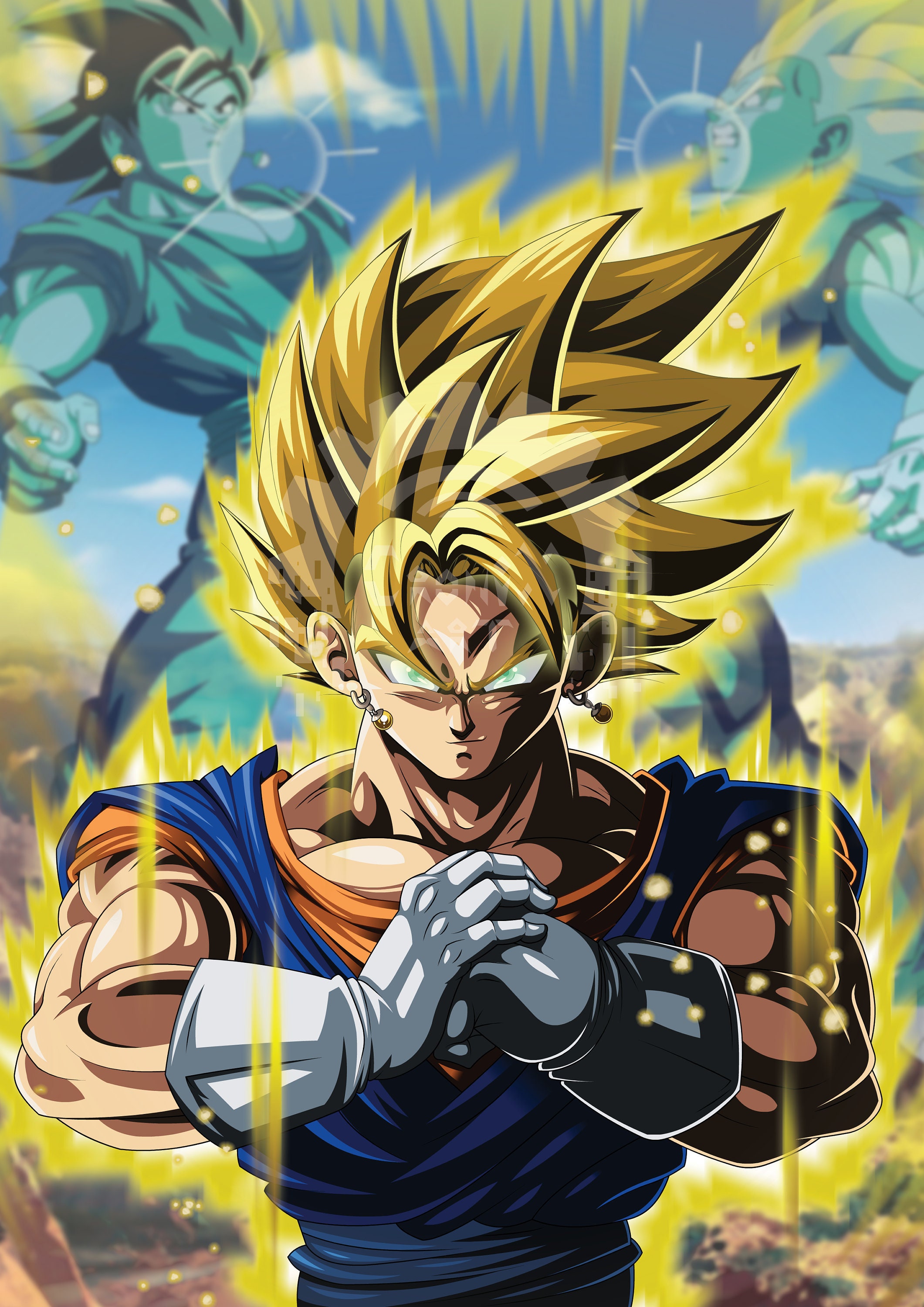 Vegetto Super Saiyajin Blue - Vegito DBZ Poster for Sale by Art