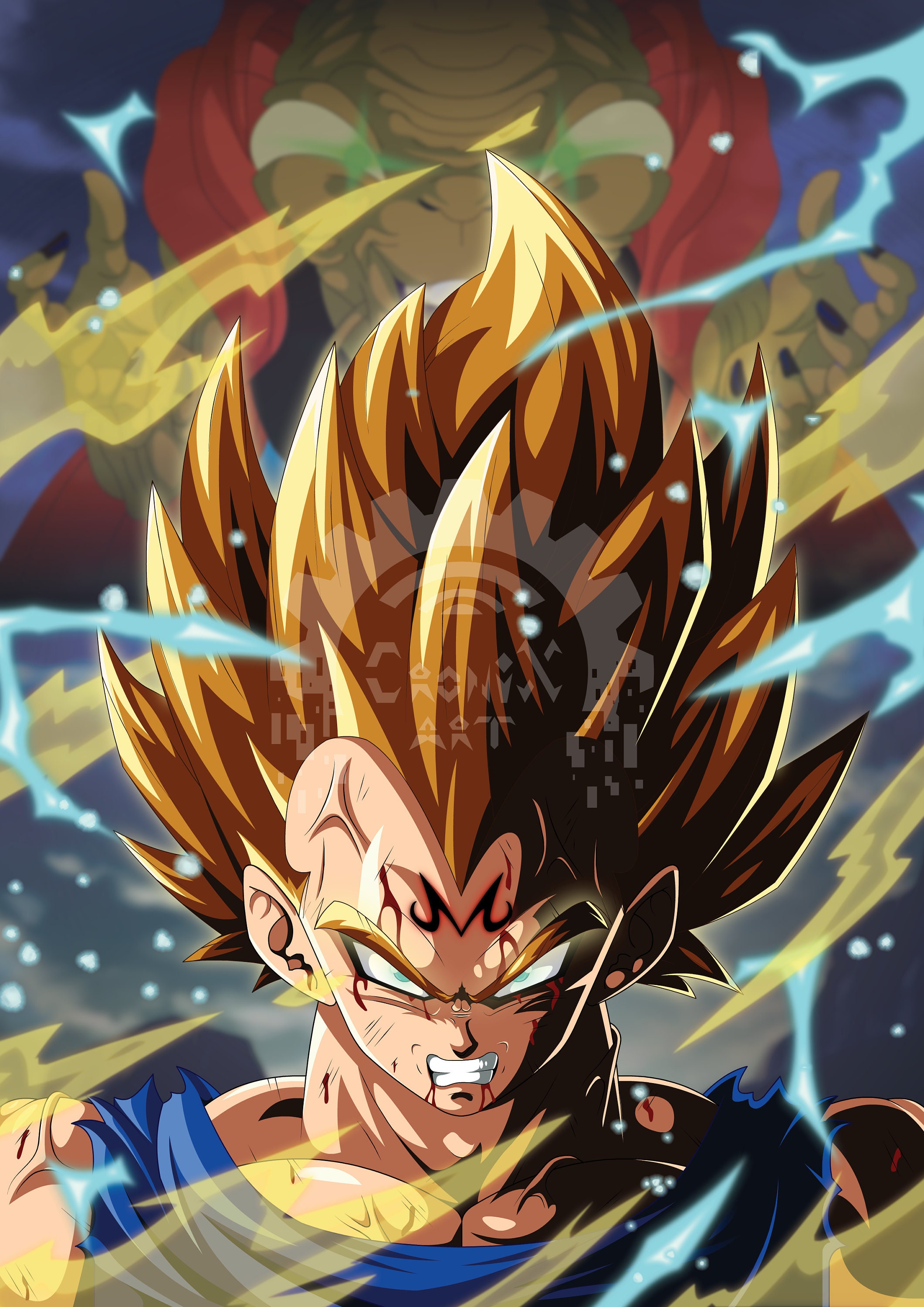 Relógio De Parede Desenho Dragon Ball Vegeta Anime