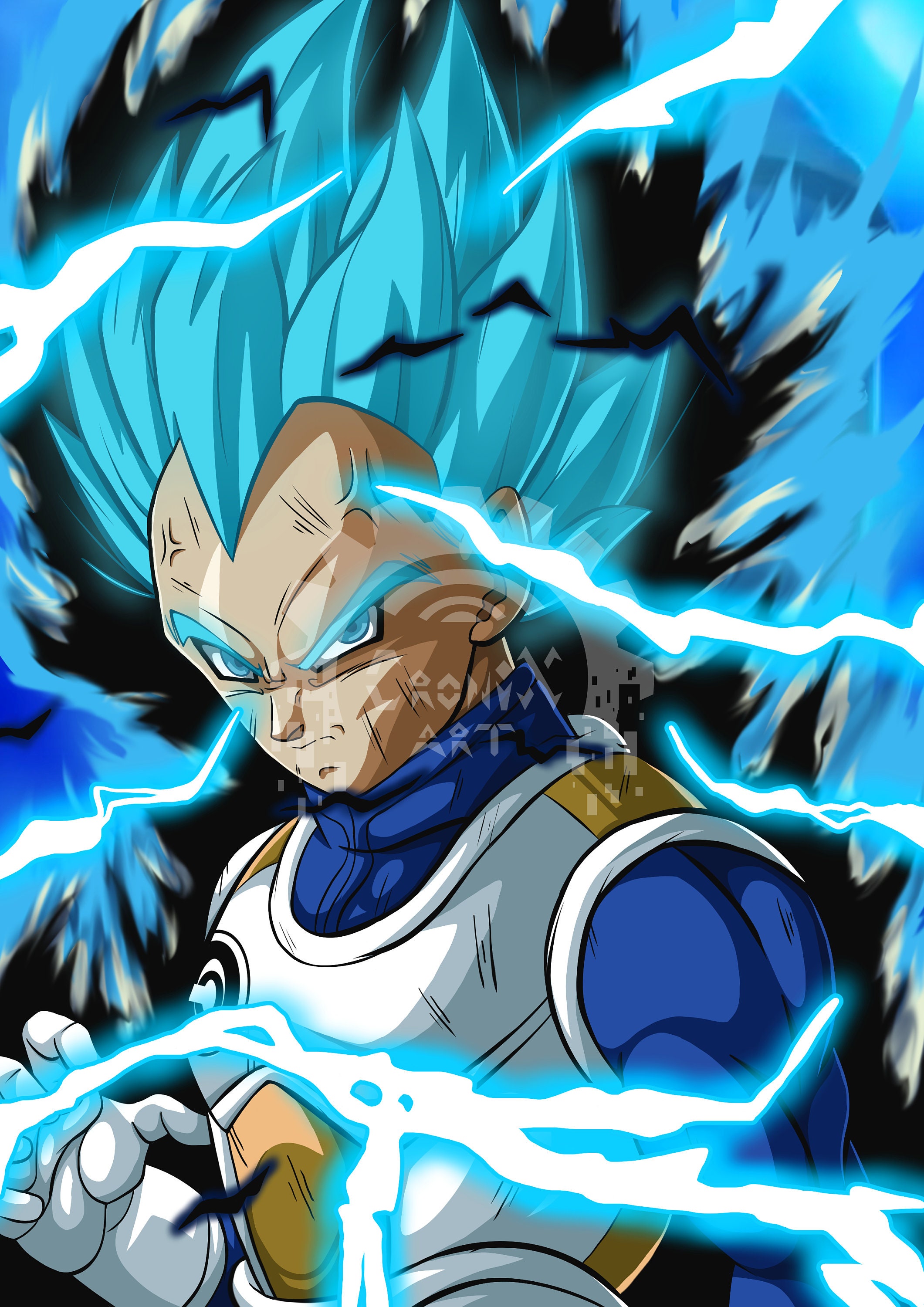 Como Desenhar o Vegeta SSJ Blue. Para aqueles que são fãs de