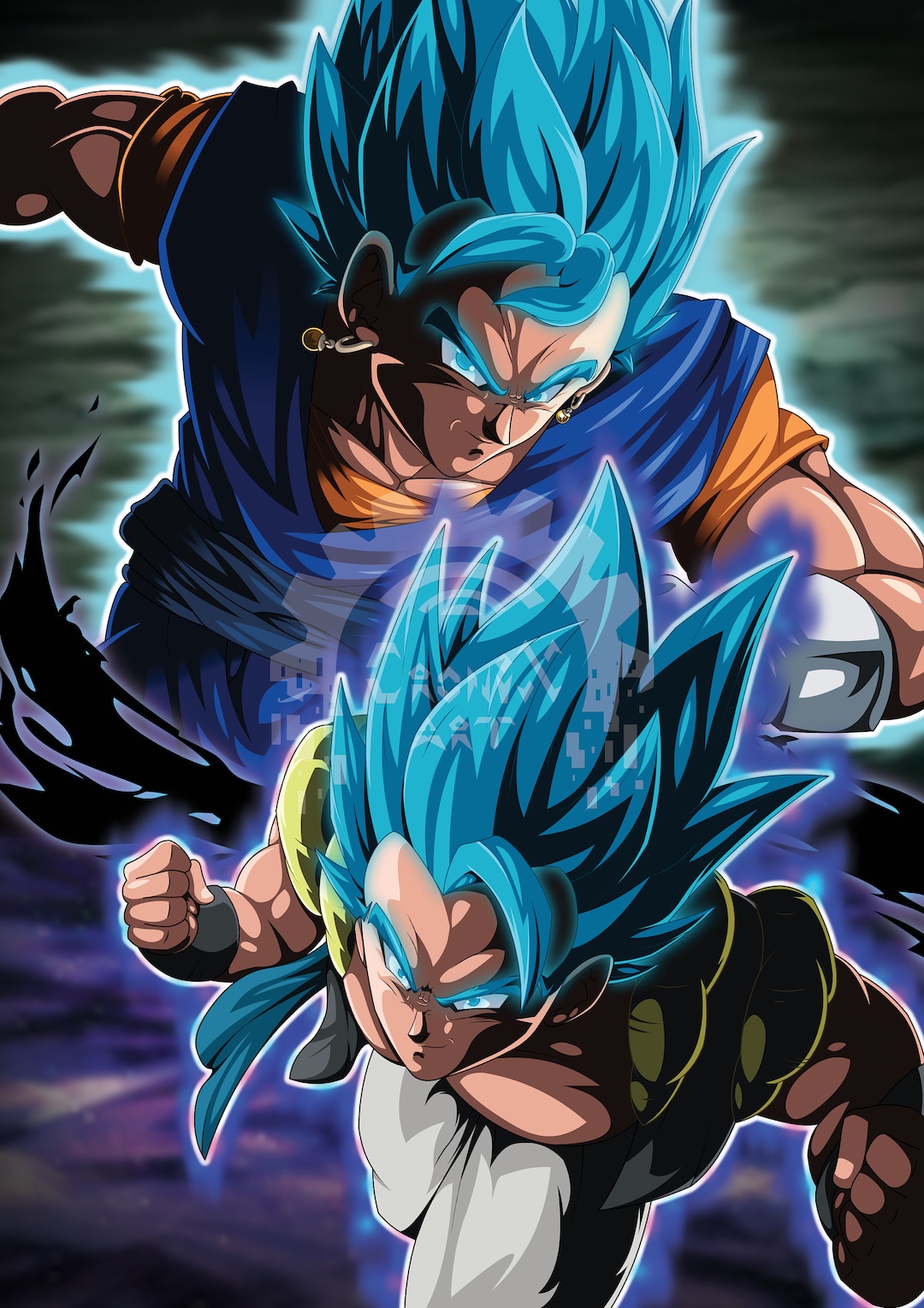 Vegito Blue and Gogeta Blue Wallpaper Poster Canvas by brutifulstore - Issuu