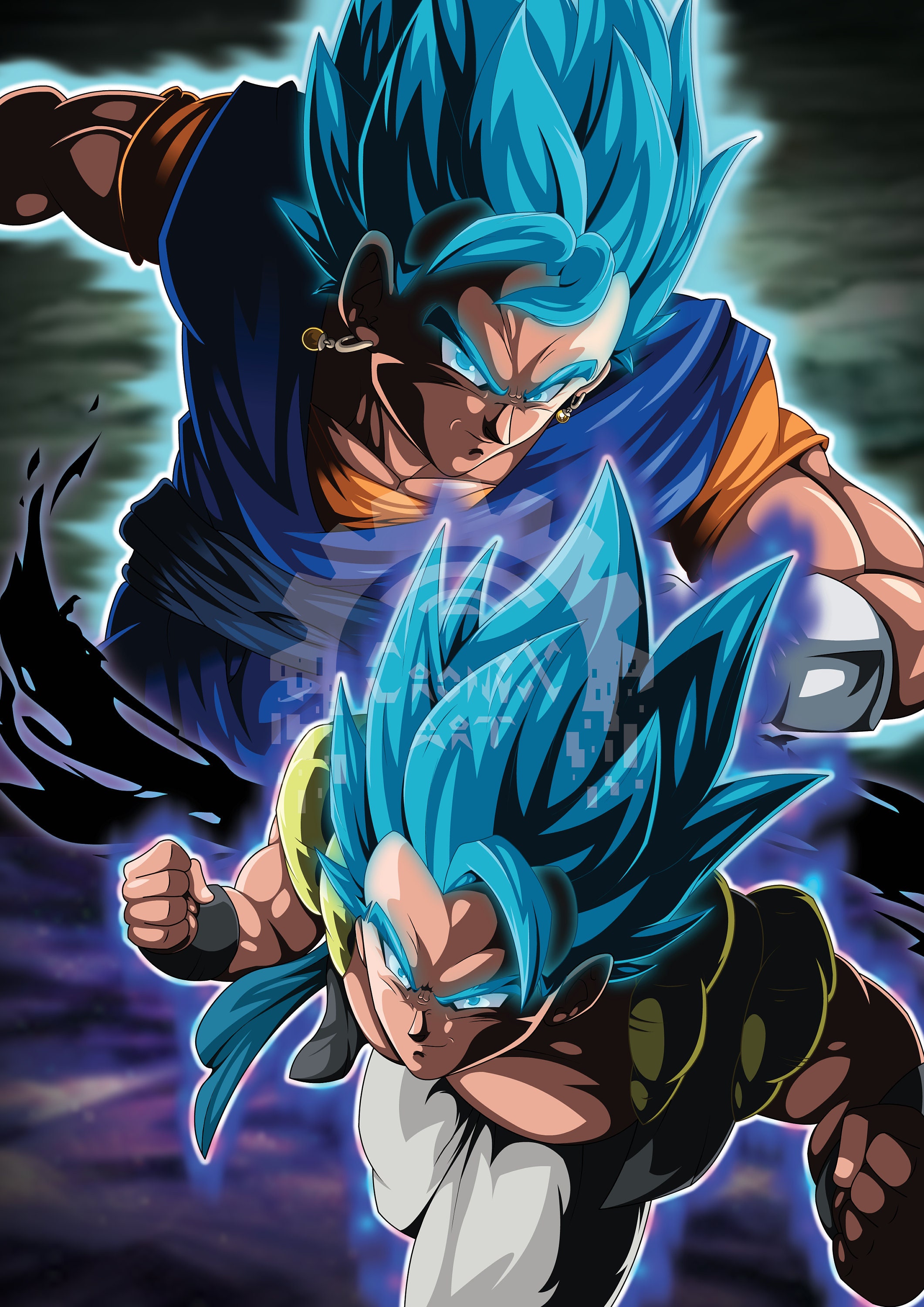 Blue Gogeta - Blue Gogeta Ssj Dragon Ball Super Broly - Posters