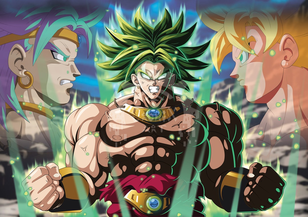 Nightmarish Carnage LSSJ Broly/dragonball Poster A4 Landscape Fanmade -   Canada