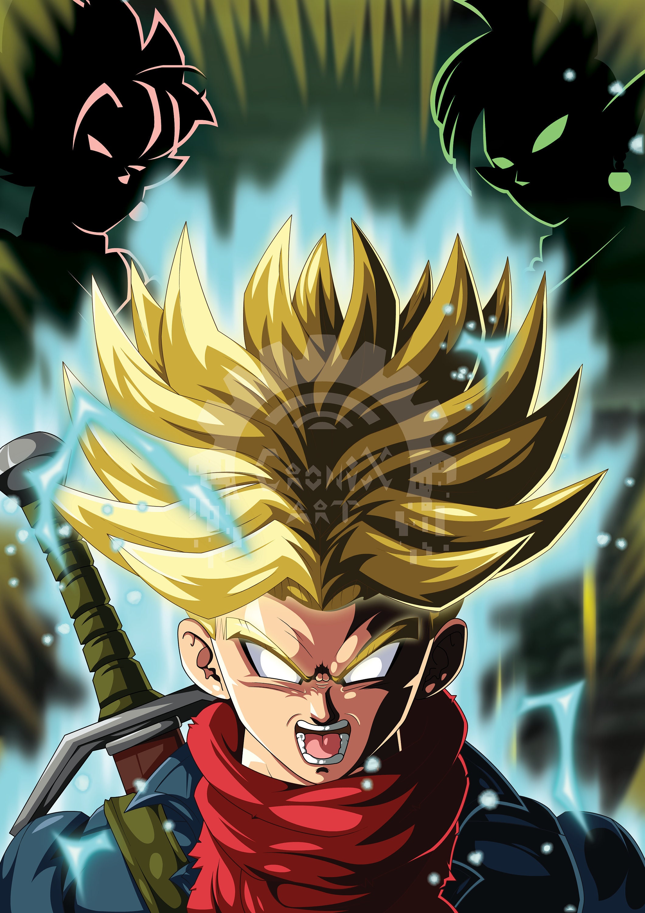 Poster GOKU CRIANÇA Pôster A5 de Desenhos e animes Pôsteres A4