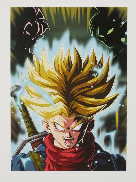 Protector of Hope-rage Future Trunks/dragonball Poster A4 