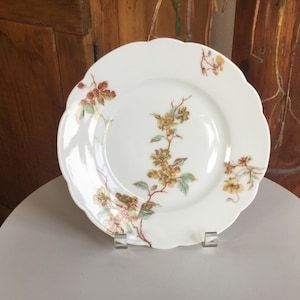 Haviland Schleiger #1154G Old Blackberry Scalloped 8.5&quot; Luncheon Plate ~ Limoges, France